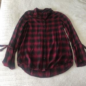 Express plaid blouse
